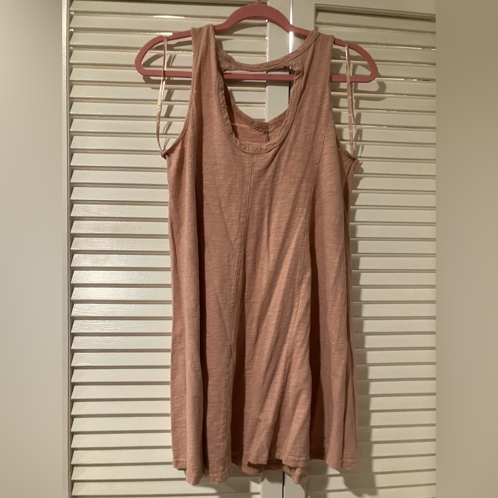 Very J neutral/blush tent dress size small